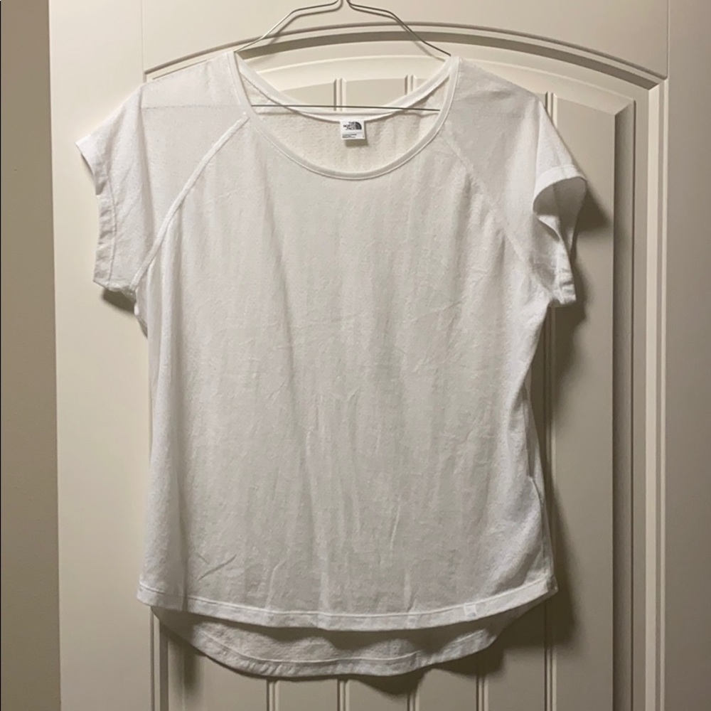 North Face white top